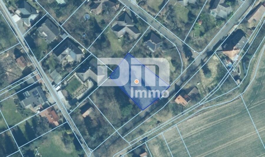 Schönes Baugrundstück mit Panoramablick in hervorragender Ortsrandlage - Grundstück Vogelperspektive